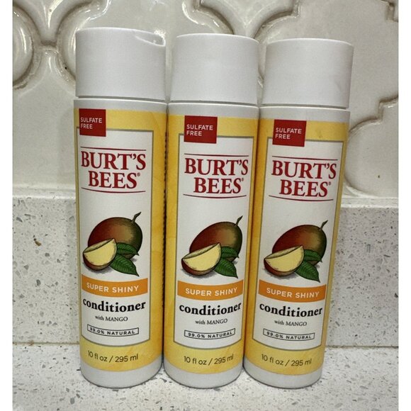 3-Burt’s Bees Super Shiny Conditioner Mango 10oz - Picture 1 of 1